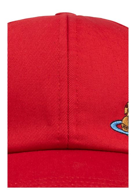orb baseball cap unisex red VIVIENNE WESTWOOD | 81020019-W00DD-H401